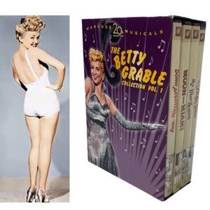 Vintage Old Hollywood Movie Collection Box Set Betty Grable Sexy Musical Film